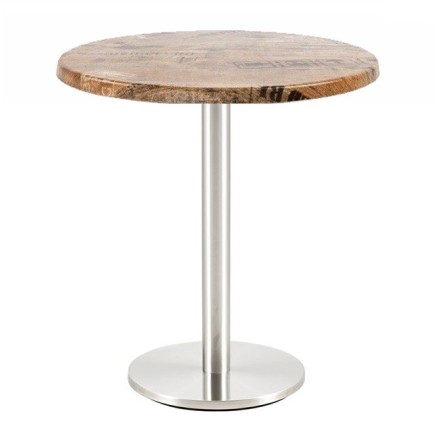 Mesa BENAGIL, acero inoxidable, base de 72 cms y tapa 70 cms. Color a elegir, Tableros de 70 cms: WERZALIT SM - EX WORKS 122