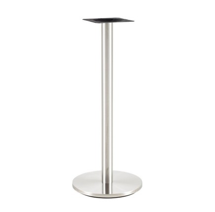 Mesa BENAGIL, alta, acero inoxidable, base de 110 cms y tapa 60 cms. Color a elegir, Tableros de 60 cms: WER-UNIART, BLANCO 3101