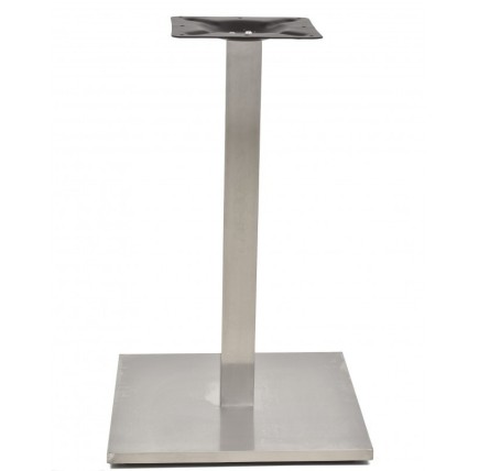 Mesa IPANEMA, acero inoxidable, base de 72 cms y tapa 70 cms. Color a elegir, Tableros de 70 cms: WERZALIT SM - MONTPELLIER 214