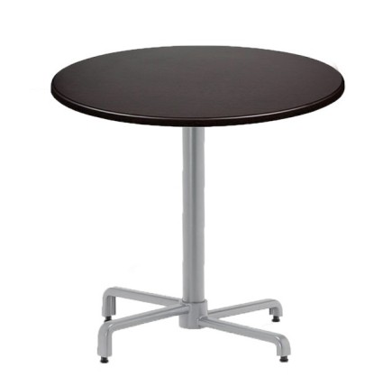 Mesa BAHIA, abatible, plata, base de 72 cms y tapa 70 cms. Color a elegir, Tableros de 70 cms: WERZALIT SM - NEGRO 55