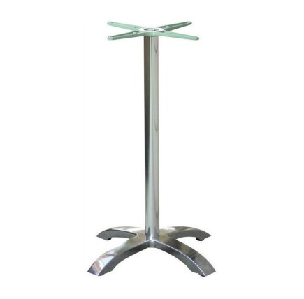 Mesa MILAN, alta, aluminio, 4 radios, base de 110 cms y tapa 70 cms. Color a elegir, Tableros de 70 cms: TOPALIT - FILO 132