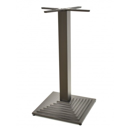 Mesa ELBA, negra, base de 72 cms y tapa de 70 cms. Color a elegir, Tableros de 70 cms: COMPACTO, BLANCO 3101, TAVILO (69 cms)