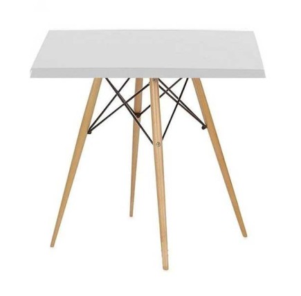 Mesa STAR, madera, base de 71 cms y tapa de 70 x 70 cms. Color a elegir, Tableros de 70x70 cms: WER-UNIART, BLANCO 3101