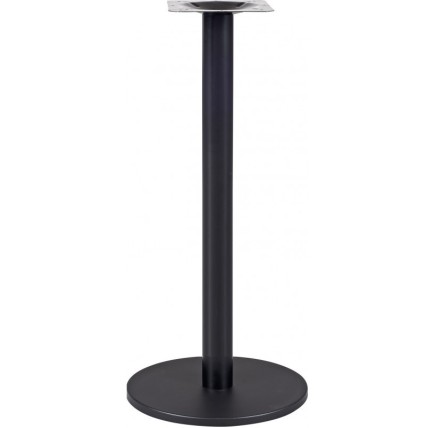 Mesa BOHEME, alta, negra, base de 110 cms y tapa de 60 x 60 cms. Color a elegir, Tableros de 60x60 cms: WERZALIT SM - WENGUÉ 103