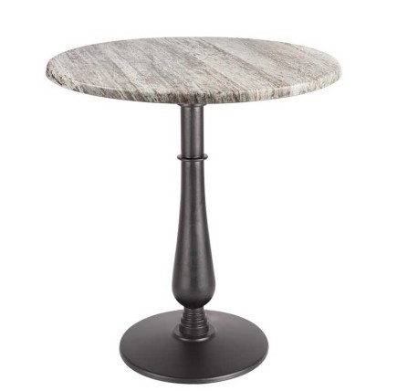 Mesa TÁMESIS, negra, base de 72 cms y tapa de 70 cms. Color a elegir, Tableros de 70 cms: WERZALIT SM - MONTPELLIER 214