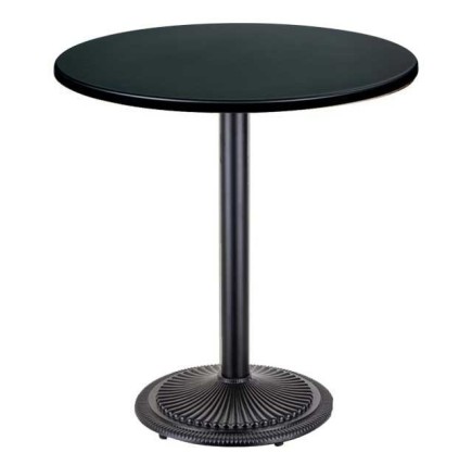 Mesa ARNO, negra, base de 72 cms y tapa de 60 cms. Color a elegir, Tableros de 60 cms: WER-UNIART, NEGRO 3190