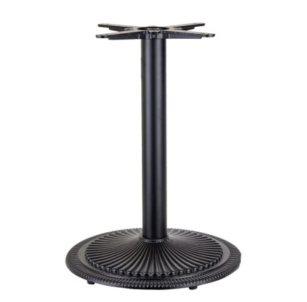 Mesa ARNO, negra, base de 72 cms y tapa de 80 cms. Color a elegir, Tableros de 80 cms: WERZALIT SM - MARRÓN ÓXIDO 223