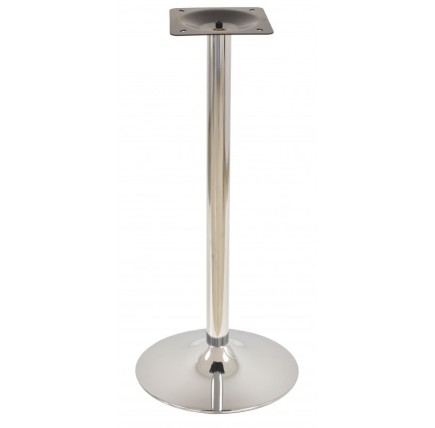 Mesa alta CRISS, base de 110 cms y tapa de 70 cms. Colores a elegir, Bases CRISS, altura 110 cms: Cromada, Tableros de 70 cms: T 2