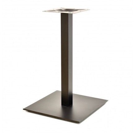 Mesa TROCADERO, negra, base de 72 cms y tapa de 70 cms. Color a elegir, Tableros de 70 cms: WERZALIT SM - NEGRO 55
