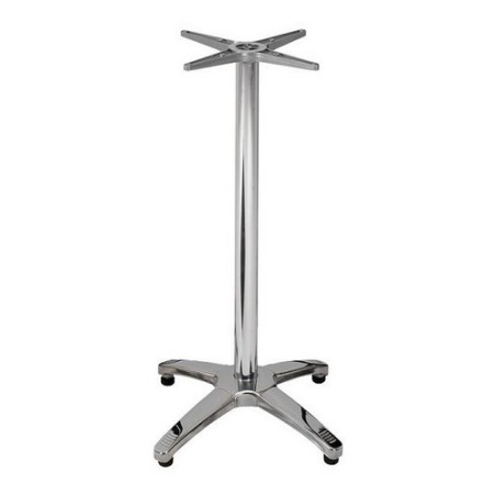 Base de mesa ROMA, alta, 4 brazos, inoxidable y aluminio*