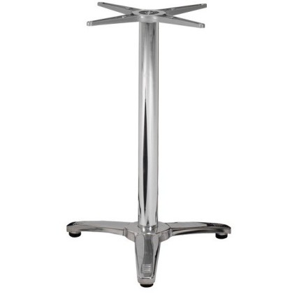 Base de mesa ROMA, 3 brazos, inoxidable y aluminio*