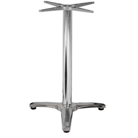 Base de mesa ROMA, 3 brazos, inoxidable y aluminio*