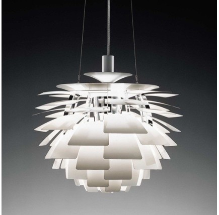 Lámpara ARTIC, aluminio, blanca, 48 cms. de diámetro