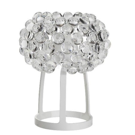 Lámpara ITALICA 35, sobremesa, acrílica, transparente, 35 cms de diámetro