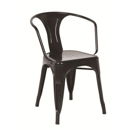 Sillón TOL MAR, acero, negro