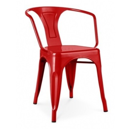 Sillón TOL MAR, acero, rojo*
