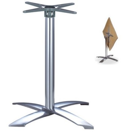 Base de mesa GATHER, aluminio, abatible, 4 brazos