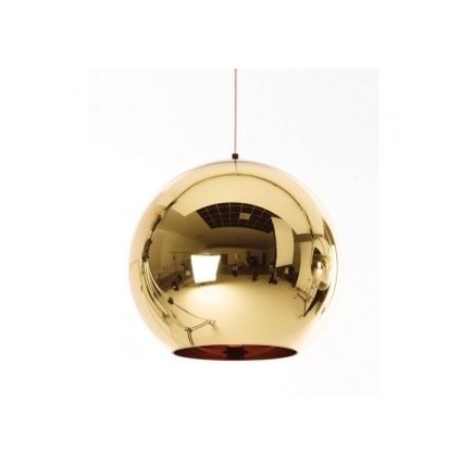 Lámpara HUGO, colgante, cristal, dorada, 40 cms de diámetro