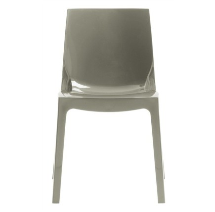 Silla ANTARTIDA, polipropileno, gris perla alto brillo