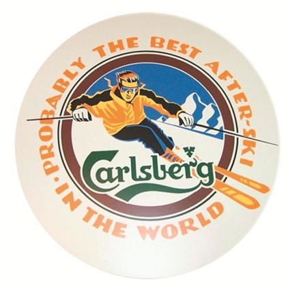 Tablero de mesa Werzalit - Ejemplo Logo Carlsberg