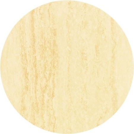 Tablero de mesa Werzalit Alemania, TRAVERTINO 034, 70 cms de diámetro*.