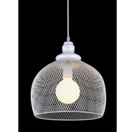 Lámpara GRETA, colgante, metal, pantalla blanca