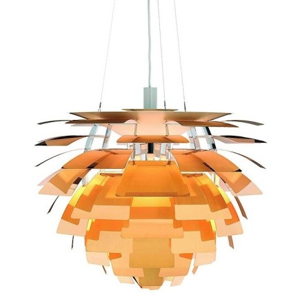 Lámpara ARTIC, aluminio, dorada, 48 cms. de diámetro