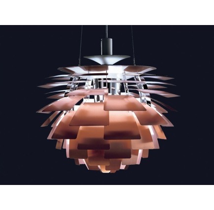 Lámpara ARTIC, aluminio, cobre, 70 cms. de diámetro