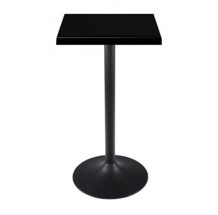 Mesa alta CRISS, base de 110 cms y tapa de 60x60 cms. Colores a elegir, Bases CRISS, altura 110 cms: Negra, Tableros de 60x60 cm 2