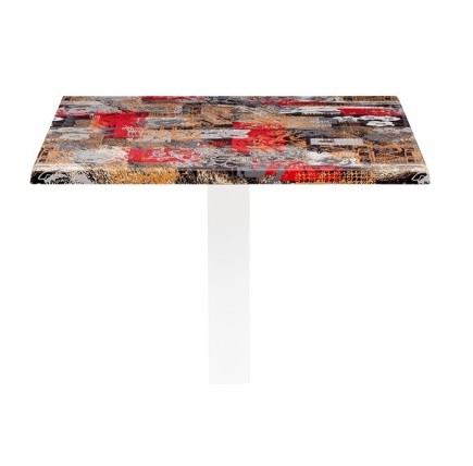Tablero de mesa Werzalit Alemania, BABYLON 213, 70 x 70 cms*