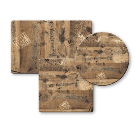 Tablero de mesa Werzalit Alemania, EX WORKS 122, 110 x 70 cms*