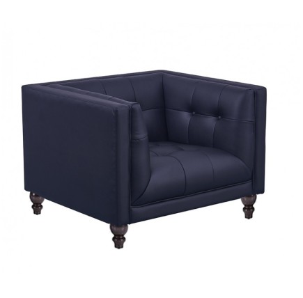 Sillón LEWIS, similpiel negra