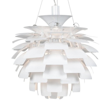 Lámpara ARTIC, aluminio, blanca, 60 cms. de diámetro