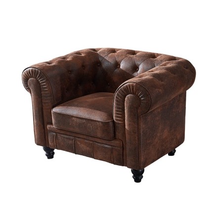 Sillón CHESTER, similpiel vintage