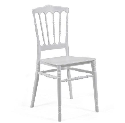 Silla WEDDING, apilable, polipropileno blanco