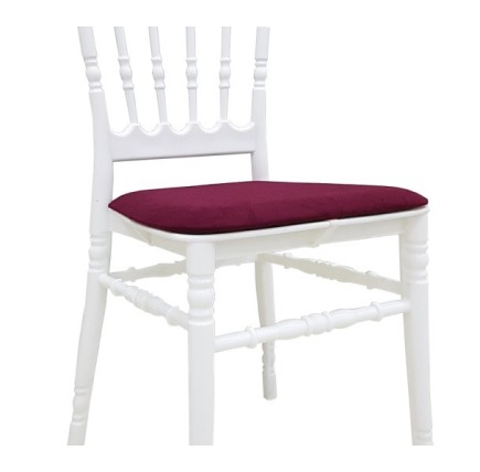 Cojín de asiento para Sillas WEDDING y CHIAVARI NEW, color burdeos
