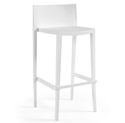 Taburete SUNNY 99, apilable, polipropileno blanco