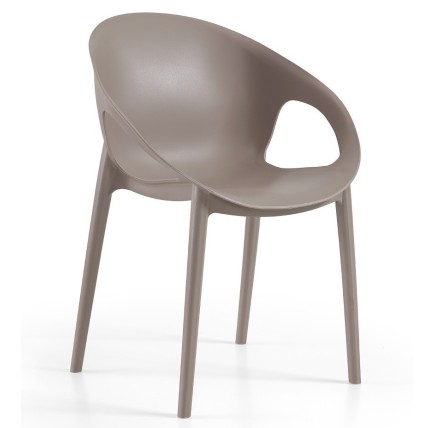 Silla COSMOS, apilable,  polipropileno tórtora