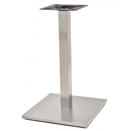 Base de mesa IPANEMA, acero inoxidable, base de 45 x 45 cms, altura 72 cms