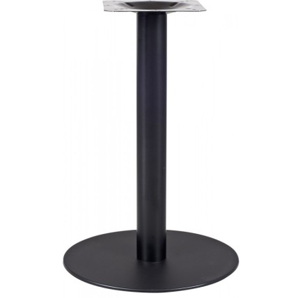 Mesa BOMBAY, negra, base de 72 cms y tapa de 70 cms. Color a elegir, Tableros de 70 cms: WERZALIT ALEMANIA - PIAZZA 102