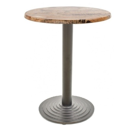 Mesa EBRO, negra, base de 72 cms y tapa de 60 cms. Color a elegir, Tableros de 60 cms: WERZALIT SM - EX WORKS 122