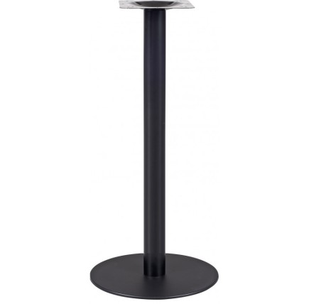 Mesa alta BOMBAY, negra, base de 110 cms y tapa de 70x70 cms. Color a elegir, Tableros de 70x70 cms: BILAMINADO VINTAGE HD7348