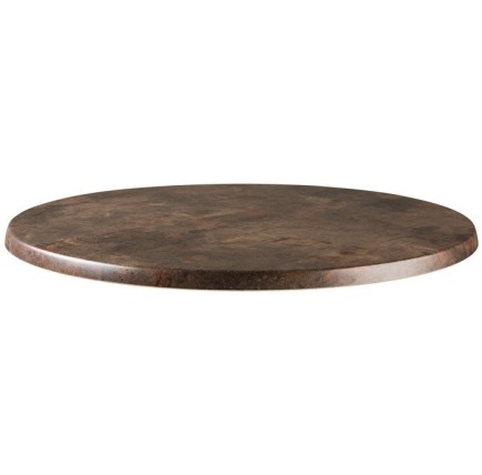 Tablero de mesa Werzalit-Sm, MARRÓN ÓXIDO 223, 70 cms de diámetro*.