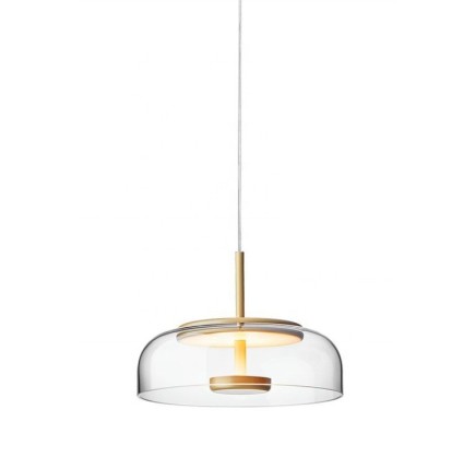 Lámpara ELECTRA, colgante, metal, cristal