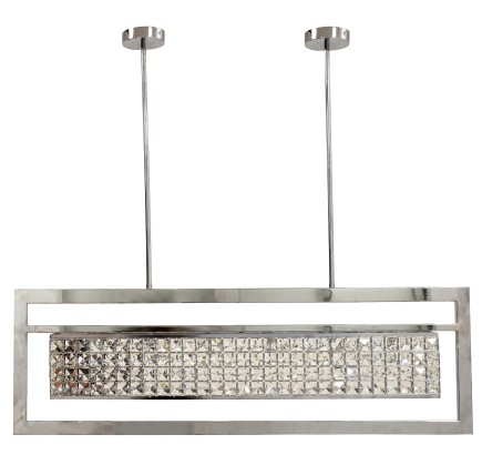 Lámpara ATRIA, colgante, metal, cristal