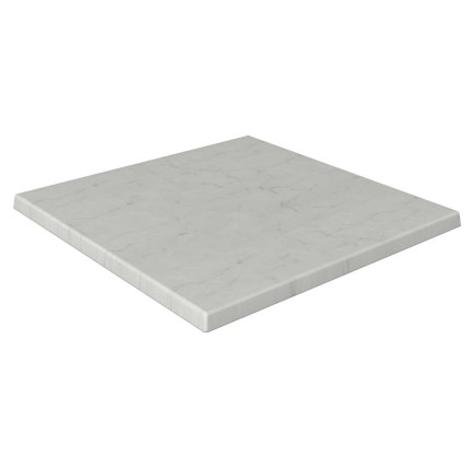 Tablero de mesa Werzalit-Sm, 70 MARMOR BIANCO, 70 x 70 cms*