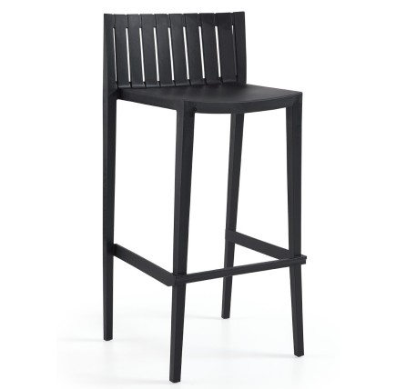 Taburete CHOPIN 99, apilable, polipropileno antracita