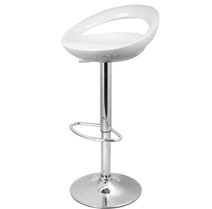 Taburete FLIT ( M ), cromado, abs blanco