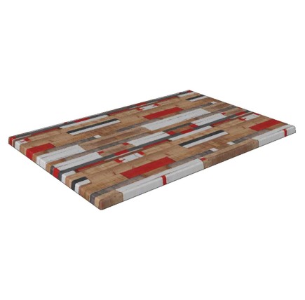 Tablero de mesa Werzalit-Sm, KBANA RED 271, 120 x 80 cms*