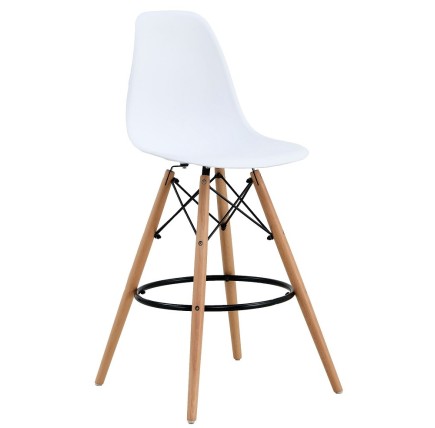 Taburete STAR (SU), madera, carcasa blanca